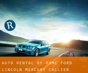 Auto Rental of Rome Ford Lincoln Mercury (Callier Springs Heights)