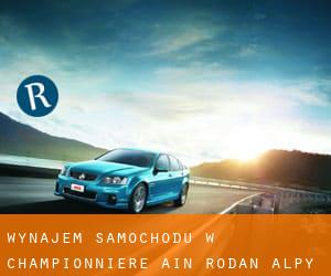 wynajem samochodu w Championnière (Ain, Rodan-Alpy)